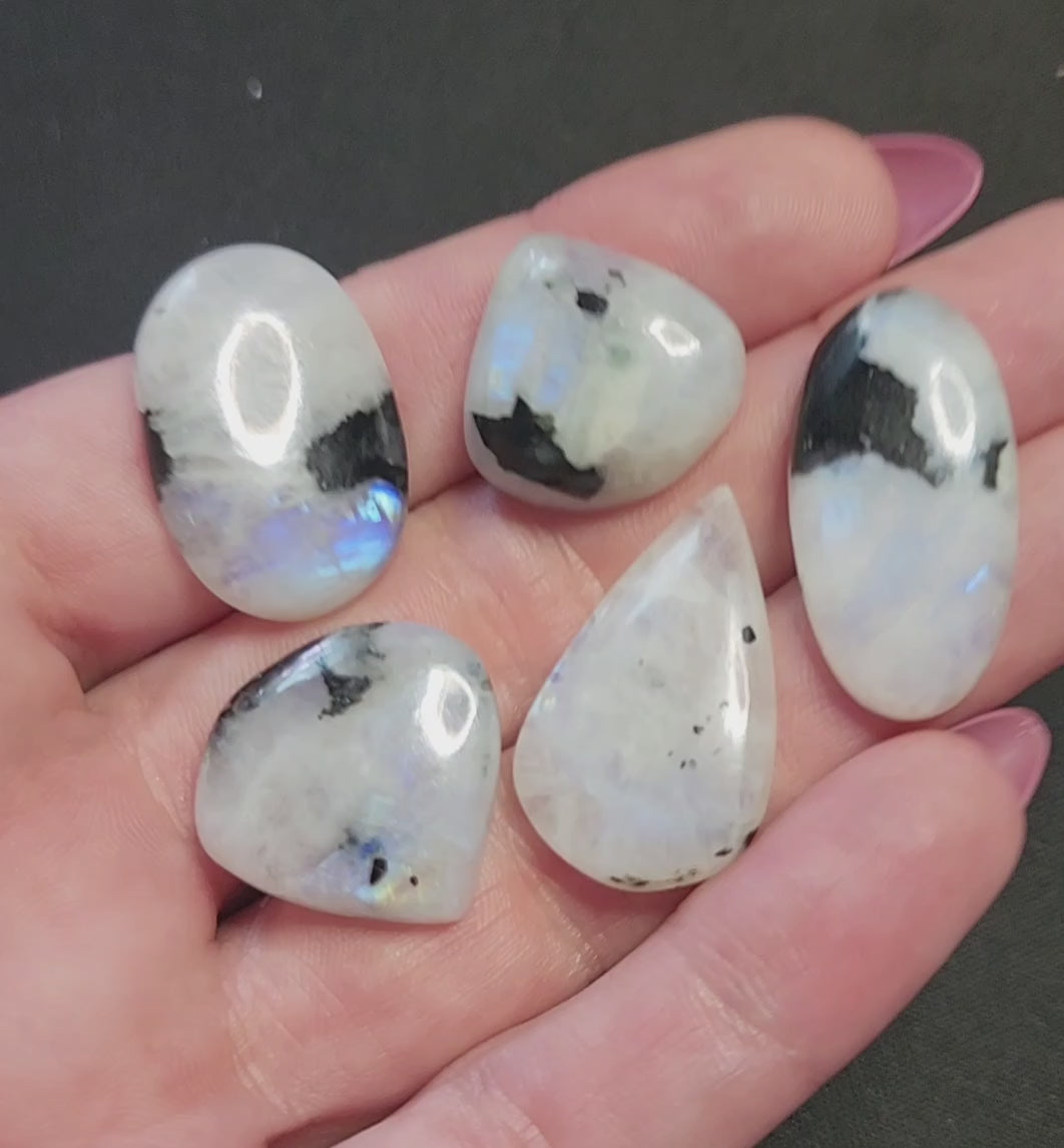 Tourmalinated Moonstone Lot A
