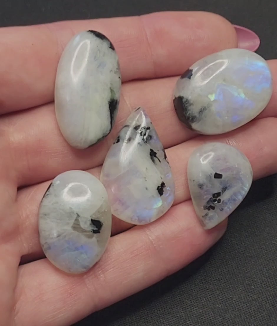 Tourmalinated Moonstone Lot E